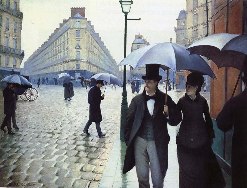 Gustave Caillebotte Paris, rain oil painting picture